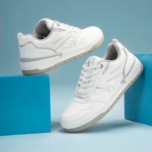 Redtape White Grey Premium Men's Sneakers