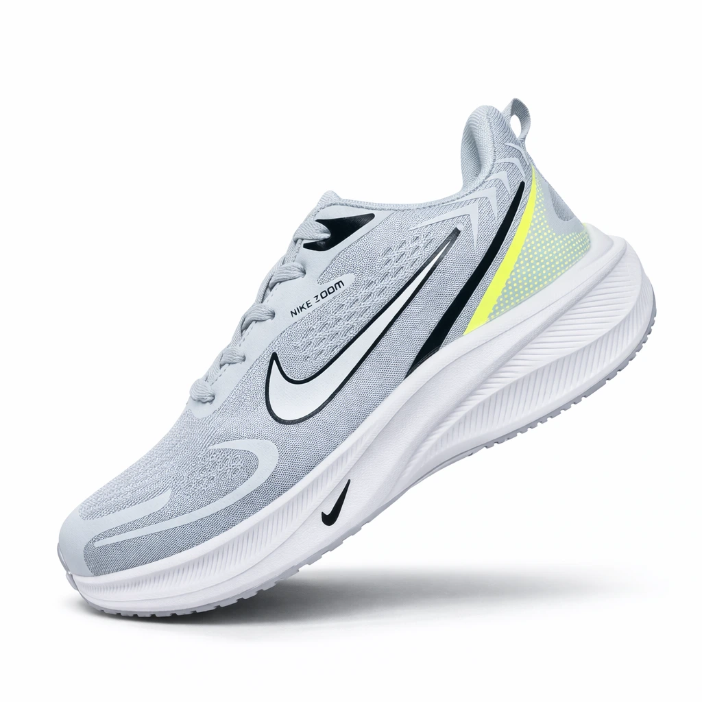 NIKE Zoom Light Grey Premium Sneakers