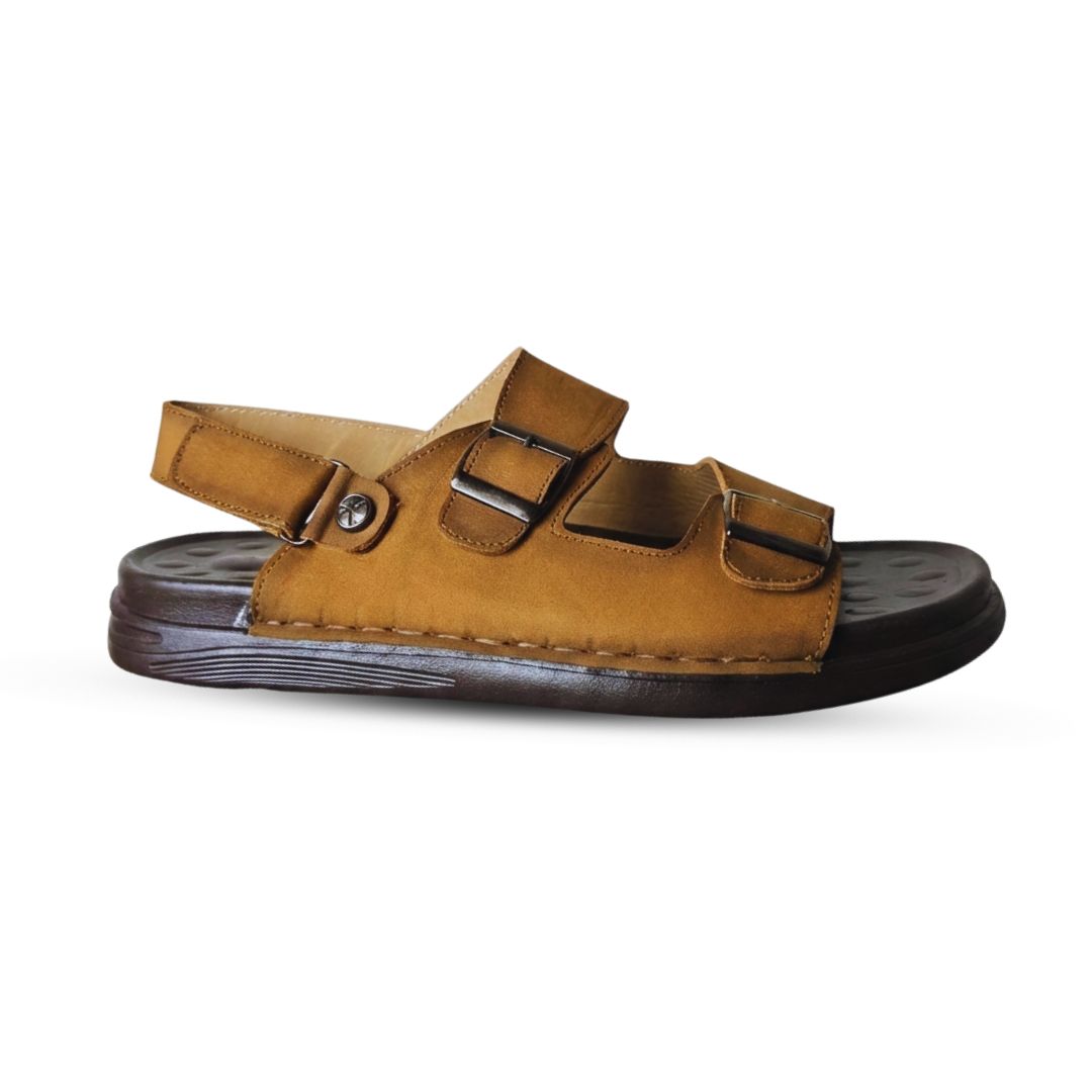 Two-strap Master Leather Sandals for Men - Image 3