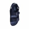 Two-strap Leather Sandals for Men Black